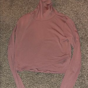 Forever 21 mauve crop top sz S